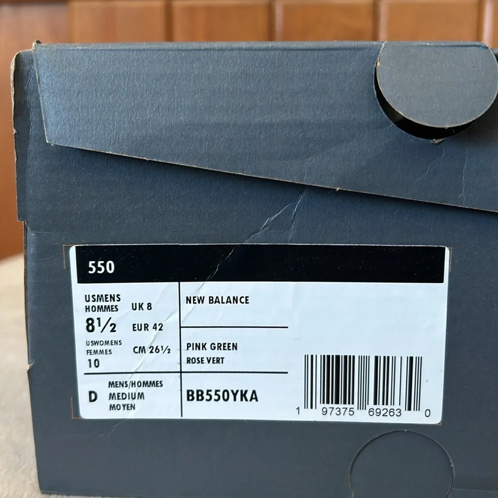 New Balance 550 Y2K Pink Green Size 10 US Women’s   SKU BB550YKA - Picture 8 of 8